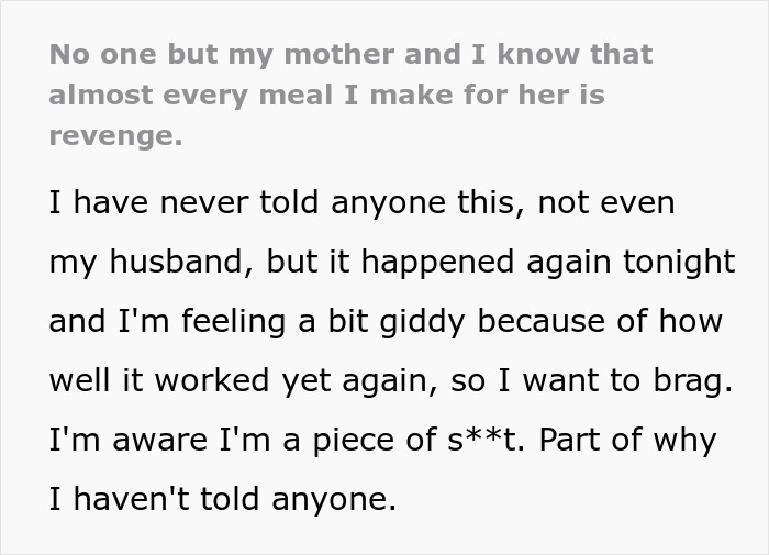 Woman’s Every Meal For Her Mom Is Revenge And Nobody Knows It Except The Two Of Them Woman’s Every Meal For Her Mom Is Revenge And Nobody Knows It Except The Two Of Them