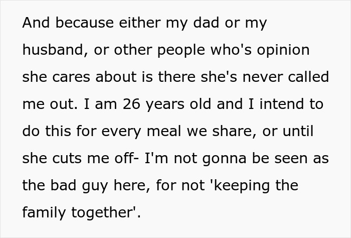 Woman’s Every Meal For Her Mom Is Revenge And Nobody Knows It Except The Two Of Them Woman’s Every Meal For Her Mom Is Revenge And Nobody Knows It Except The Two Of Them