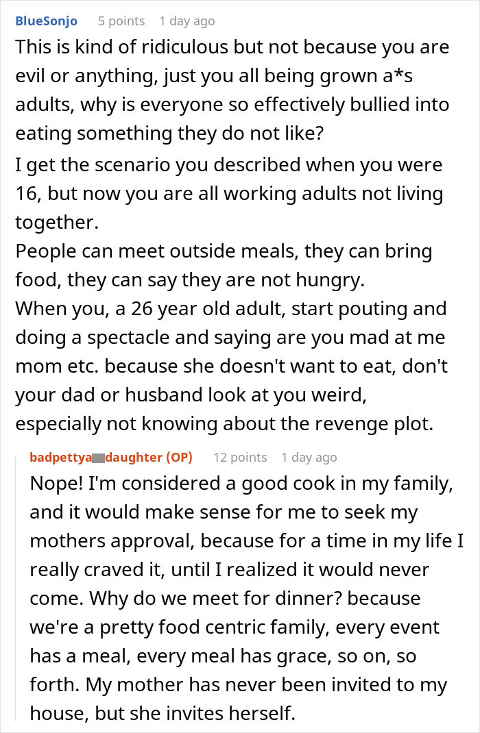 Woman’s Every Meal For Her Mom Is Revenge And Nobody Knows It Except The Two Of Them Woman’s Every Meal For Her Mom Is Revenge And Nobody Knows It Except The Two Of Them