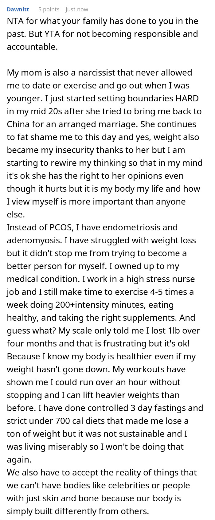 Asian Mom Body Shames Daughter, Gets Mad When She Says She’s The Reason For Her Weight And Illnesses