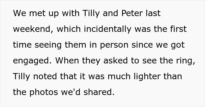 Woman Refuses To Remove Engagement Ring For Friend&rsquo;s Wedding, Drama Follows