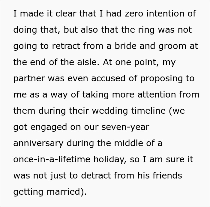Woman Refuses To Remove Engagement Ring For Friend&rsquo;s Wedding, Drama Follows