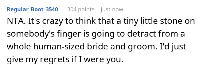 Woman Refuses To Remove Engagement Ring For Friend&rsquo;s Wedding, Drama Follows
