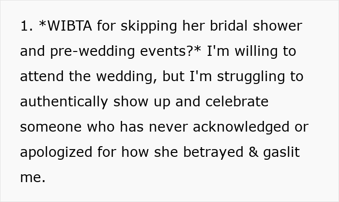 Lady Hooks Up With Sis’ BF And Blames Her For It, Fam Still Wants Her To Show Up At The Wedding Lady Hooks Up With Sis’ BF And Blames Her For It, Fam Still Wants Her To Show Up At The Wedding
