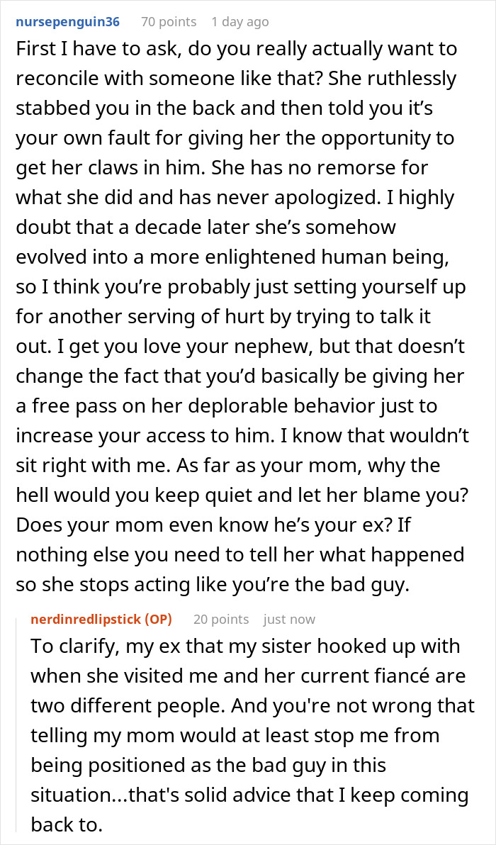 Lady Hooks Up With Sis’ BF And Blames Her For It, Fam Still Wants Her To Show Up At The Wedding Lady Hooks Up With Sis’ BF And Blames Her For It, Fam Still Wants Her To Show Up At The Wedding