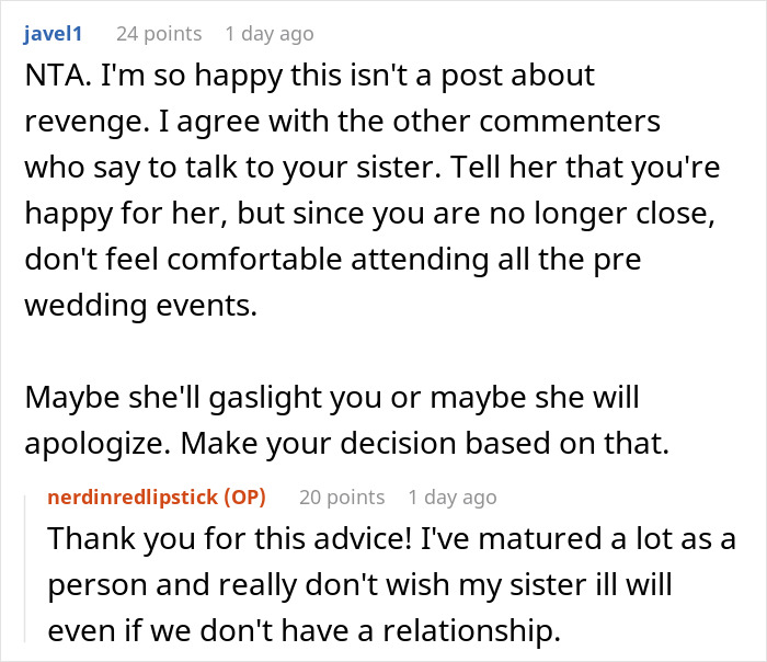 Lady Hooks Up With Sis’ BF And Blames Her For It, Fam Still Wants Her To Show Up At The Wedding Lady Hooks Up With Sis’ BF And Blames Her For It, Fam Still Wants Her To Show Up At The Wedding