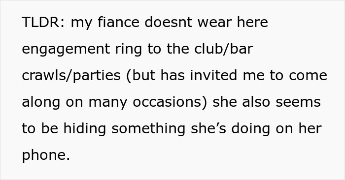 Guy&rsquo;s Imagination Drives Him Mad As He Spots Fianc&eacute;e Not Putting On Her Engagement Ring At Clubs
