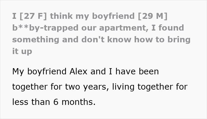 Man Starts Leaving Dangerous “Traps” For GF In Their Home, She Suspects Something Bad And Dumps Him
