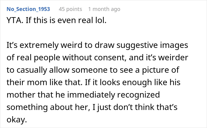 Guy Asks For Space After Seeing Friend&rsquo;s Artwork Of His Mother