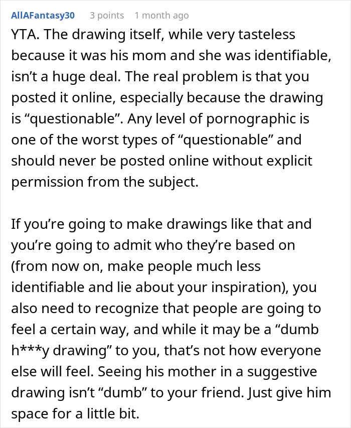 Guy Asks For Space After Seeing Friend&rsquo;s Artwork Of His Mother