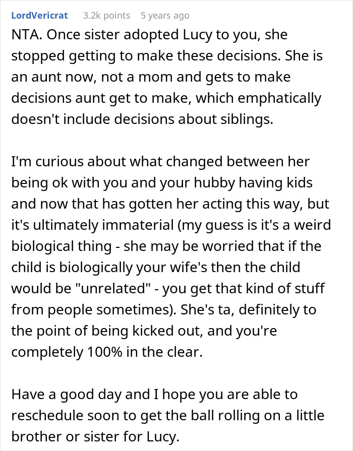 Woman Makes Sister Adopt Her Kid And Then Tries To Prevent Her From Having More