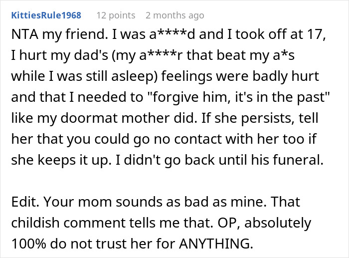 Man Refuses To Let His Estranged Brother Back Into His Life, Their Mom Tries To Force A Reunion