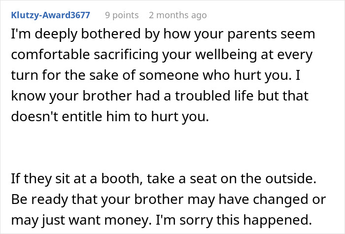 Man Refuses To Let His Estranged Brother Back Into His Life, Their Mom Tries To Force A Reunion