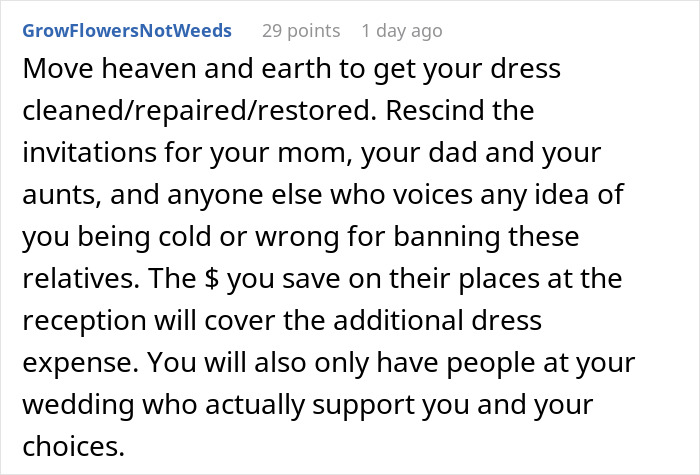 Mother Pours Wine Over Daughter’s Wedding Dress While Smiling, Says It’s Fate