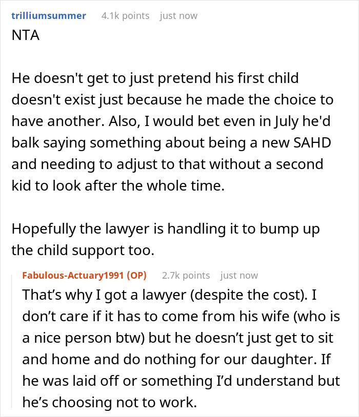 Dad Hits Pause On 10YO To Focus On New Baby, Expects Ex To Drop Child Support And Go Along With It