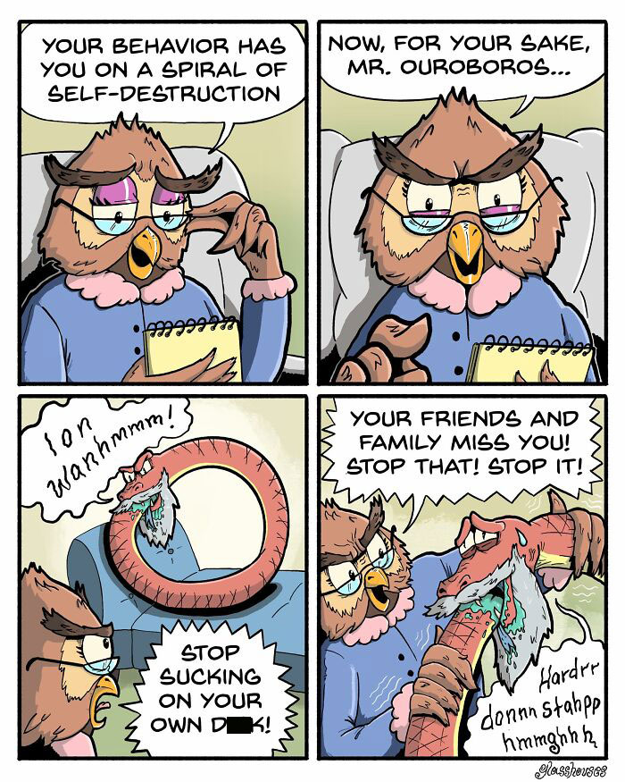 If You&rsquo;re A Fan Of Dark Humor, You Might Love These 35 New &lsquo;Glasshouses&rsquo; Comics