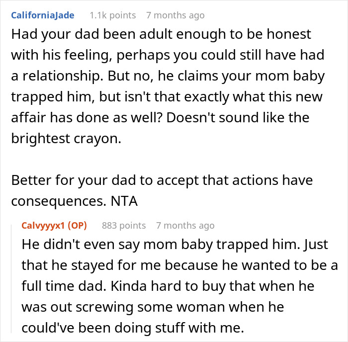 Dad Cheats And Gets Other Woman Pregnant, Acts As Victim When Teen Son Refuses To Play Happy Family
