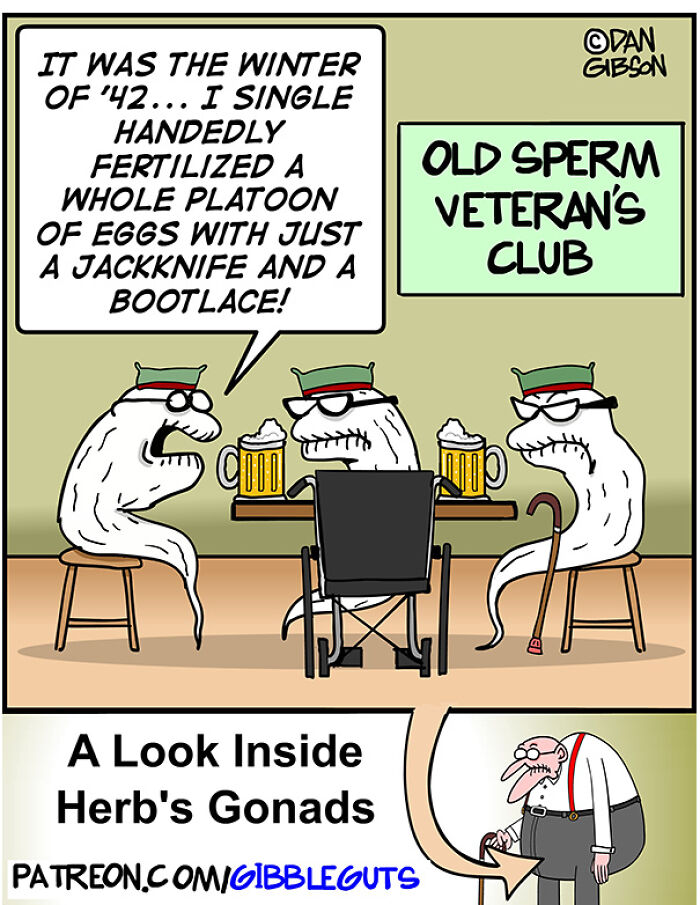 43 New One-Panel Comics About Aging, Drawn By Dan Gibson