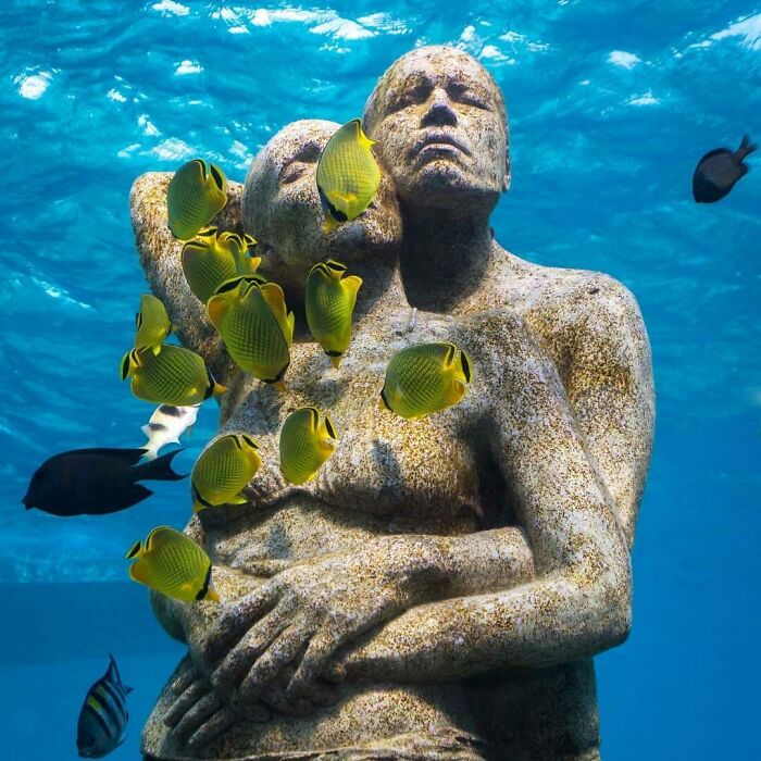 40 Unique Sculptures That Turn The Sea Floor Into A Living Art Gallery While Restoring Fragile Ecosystems