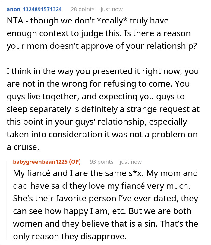 &ldquo;It&rsquo;s A Sin&rdquo;: Woman Faces Dilemma After Mother Controls Her Sleeping Arrangement With Her Wife-To-Be