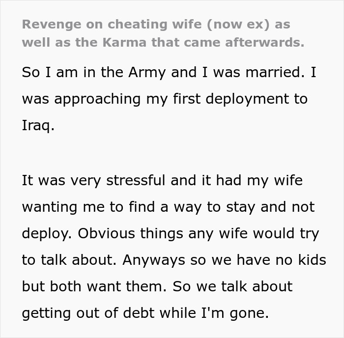 Army Wife Cheats On Her Deployed Husband, Receives His Revenge, Then Karma Also Catches Up