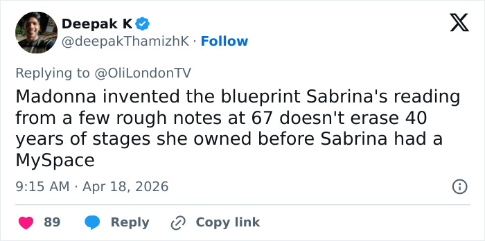 &lsquo;We Need Age Limit For Performers&rsquo;: Internet Slam Madonna After She Joined Sabrina Carpenter At Coachella