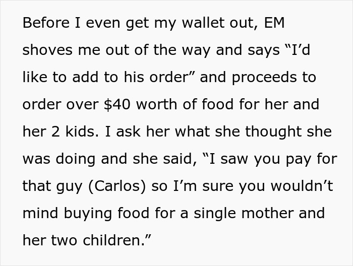 Entitled Mom Assumes Random Guy Will Just Buy Her Kids Food Because She’s A Single Mom