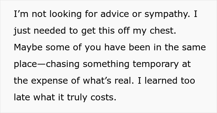 &ldquo;I Destroyed My Life Chasing A Fantasy&rdquo;: Cheater Learns A Harsh Lesson, Gets Zero Sympathy