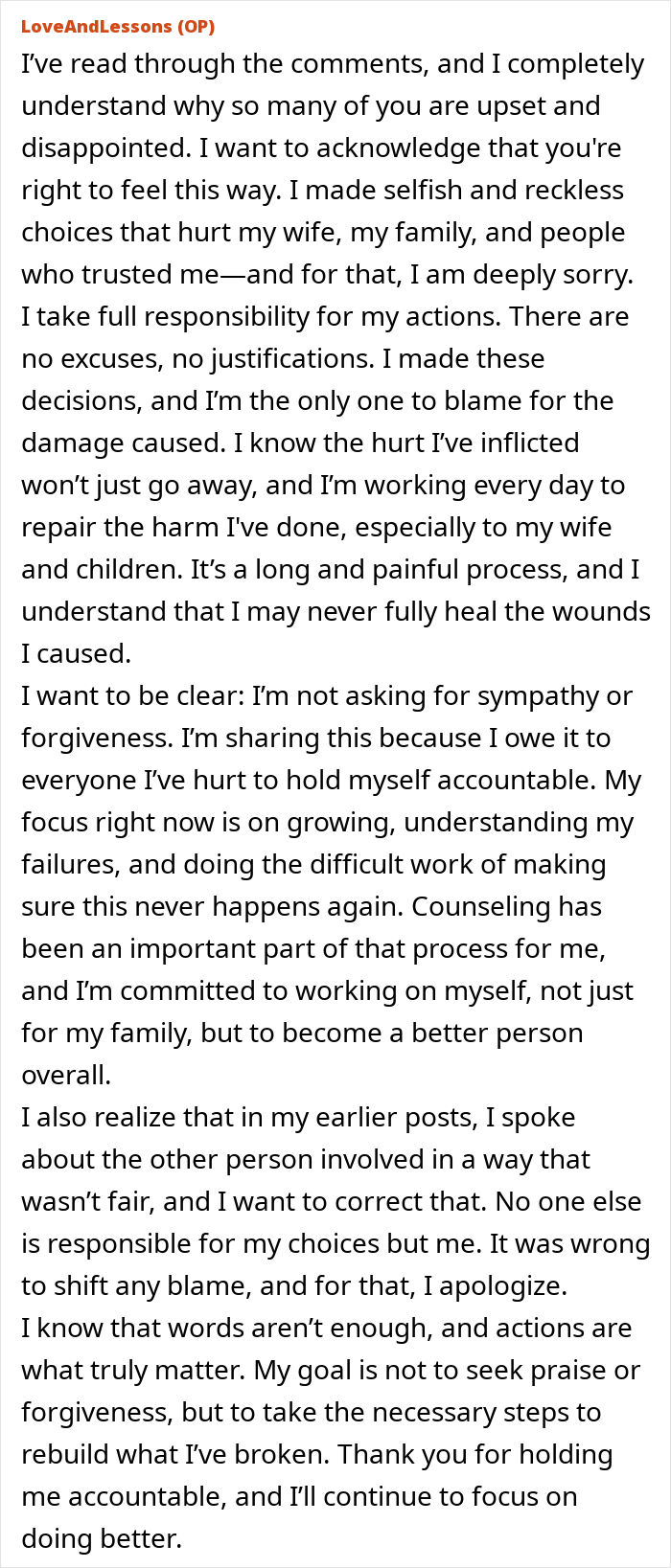 &ldquo;I Destroyed My Life Chasing A Fantasy&rdquo;: Cheater Learns A Harsh Lesson, Gets Zero Sympathy