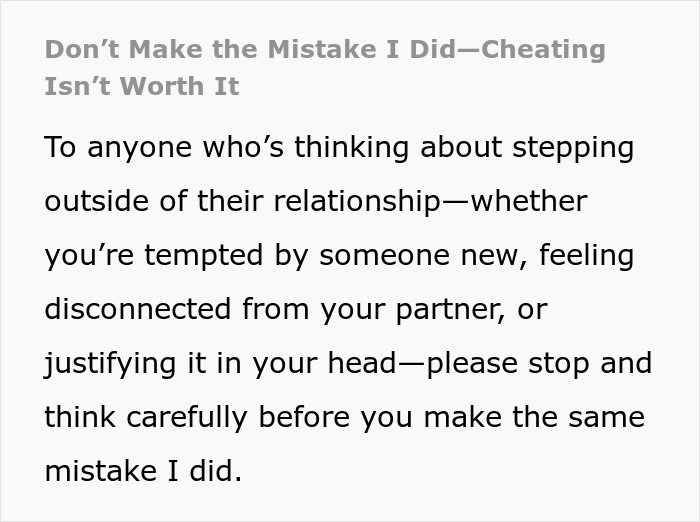 &ldquo;I Destroyed My Life Chasing A Fantasy&rdquo;: Cheater Learns A Harsh Lesson, Gets Zero Sympathy