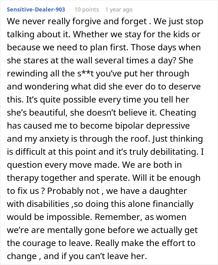 &ldquo;I Destroyed My Life Chasing A Fantasy&rdquo;: Cheater Learns A Harsh Lesson, Gets Zero Sympathy