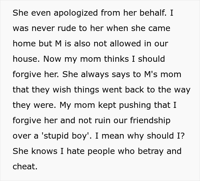 Mom Pushes Daughter To Not Ruin Her Friendship Over A &ldquo;Stupid Boy&rdquo; After BFF&rsquo;s Disgusting Betrayal