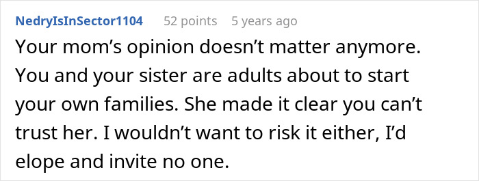 Woman Worries Sister Will Sabotage Her Wedding Because Of Past Incident, Considers Uninviting Her