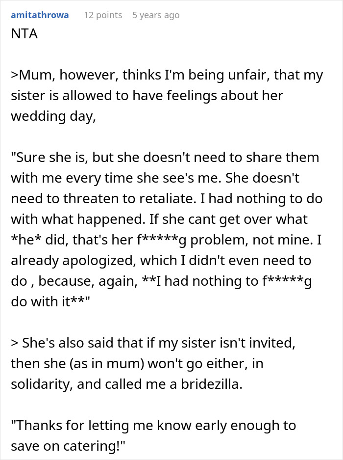 Woman Worries Sister Will Sabotage Her Wedding Because Of Past Incident, Considers Uninviting Her