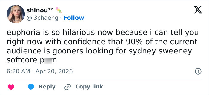 ‘Euphoria’ Backlash Grows As Sydney Sweeney Is “Degraded” In Newest Episode Of Season 3