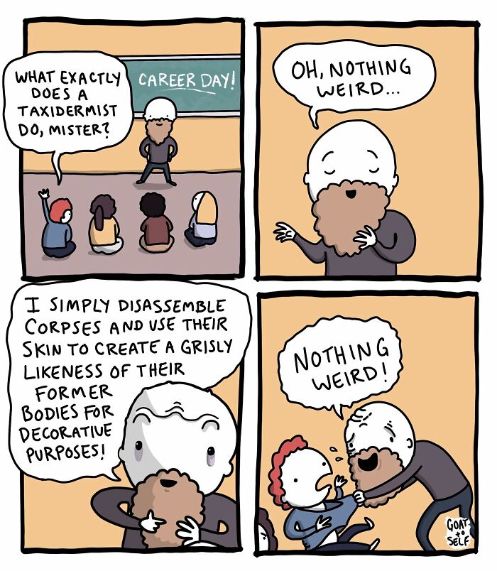 25 Ridiculous &lsquo;Goat To Self&rsquo; Comics With Dark Humor And Unexpected Turns (New Pics)