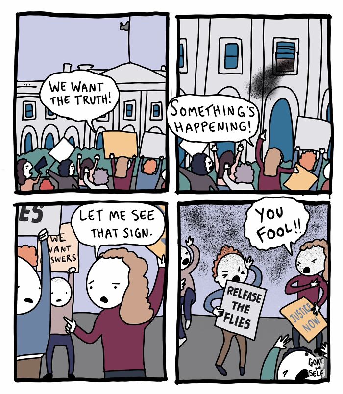 25 Ridiculous &lsquo;Goat To Self&rsquo; Comics With Dark Humor And Unexpected Turns (New Pics)