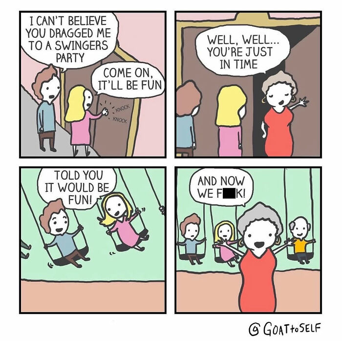 25 Ridiculous &lsquo;Goat To Self&rsquo; Comics With Dark Humor And Unexpected Turns (New Pics)