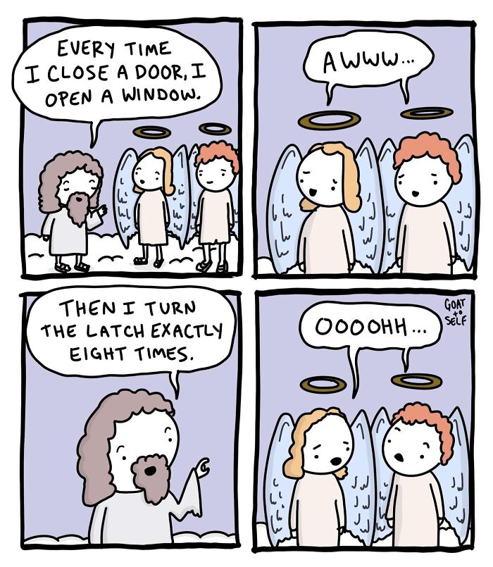 25 Ridiculous &lsquo;Goat To Self&rsquo; Comics With Dark Humor And Unexpected Turns (New Pics)