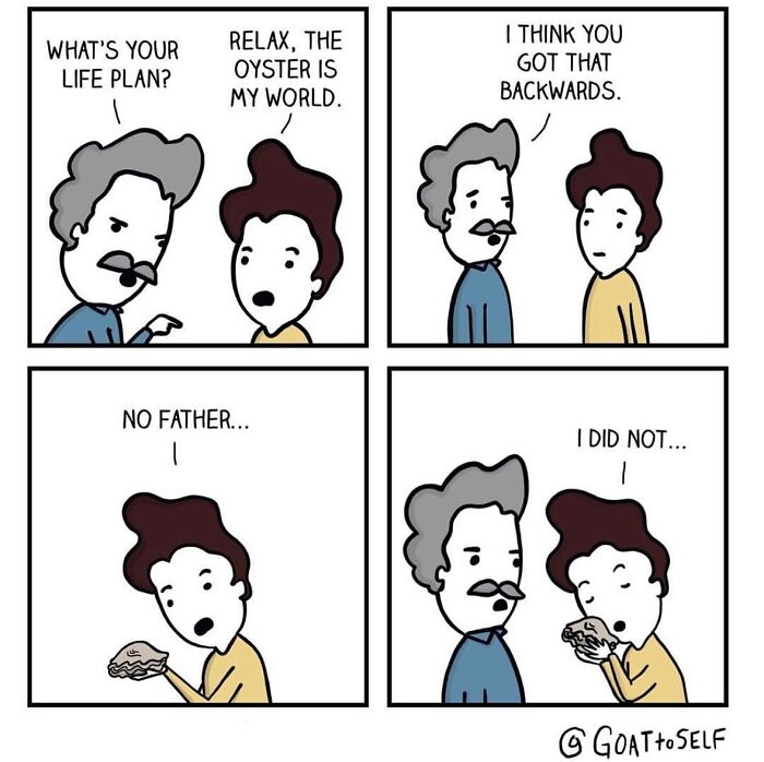 25 Ridiculous &lsquo;Goat To Self&rsquo; Comics With Dark Humor And Unexpected Turns (New Pics)