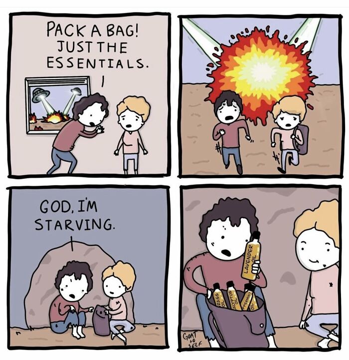 25 Ridiculous &lsquo;Goat To Self&rsquo; Comics With Dark Humor And Unexpected Turns (New Pics)