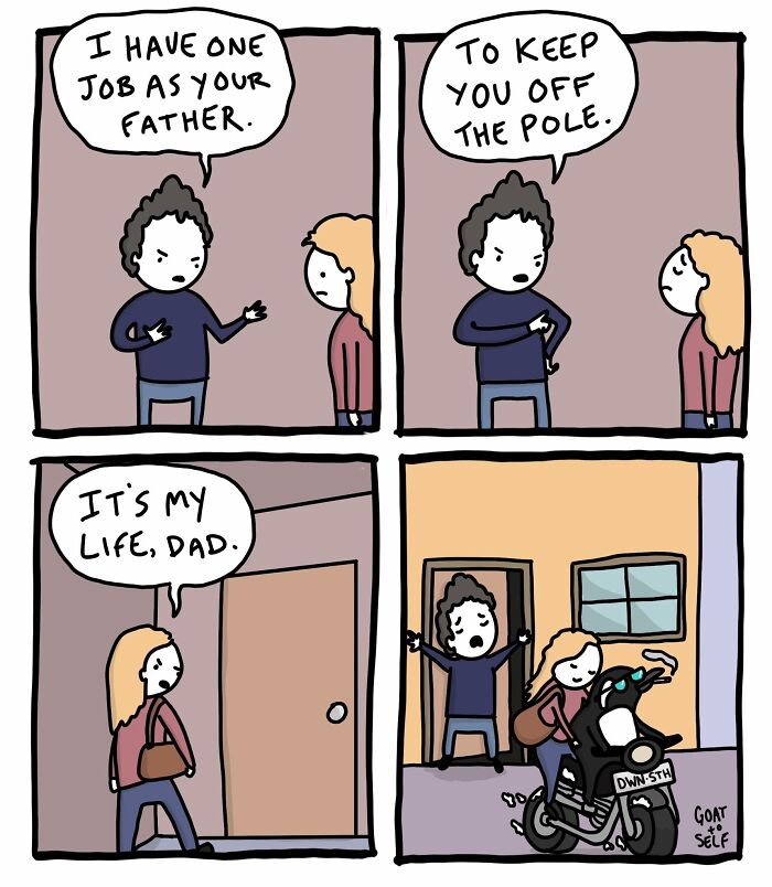 25 Ridiculous &lsquo;Goat To Self&rsquo; Comics With Dark Humor And Unexpected Turns (New Pics)