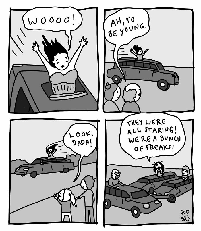 25 Ridiculous &lsquo;Goat To Self&rsquo; Comics With Dark Humor And Unexpected Turns (New Pics)