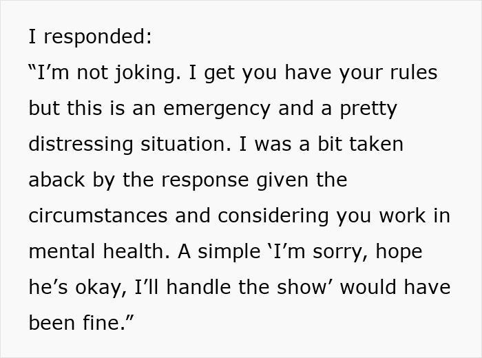 “Life Still Carries On”: Mental Health Worker Refuses To Give Day Off To Man Putting Down Sick Pet