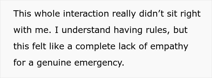 “Life Still Carries On”: Mental Health Worker Refuses To Give Day Off To Man Putting Down Sick Pet
