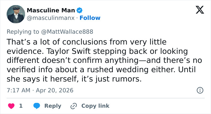 Taylor Swift’s Recent Appearance And Behavior Spur Pregnancy Rumors