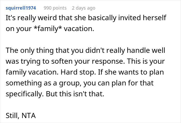 Friendship On Troubled Waters As Woman Doesn’t Want A Joint Family Trip With Bestie, She Loses It