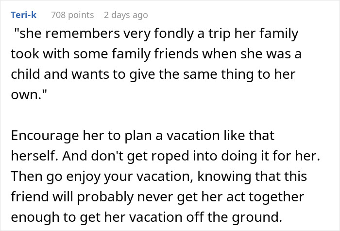 Friendship On Troubled Waters As Woman Doesn’t Want A Joint Family Trip With Bestie, She Loses It