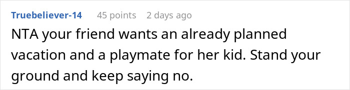 Friendship On Troubled Waters As Woman Doesn’t Want A Joint Family Trip With Bestie, She Loses It