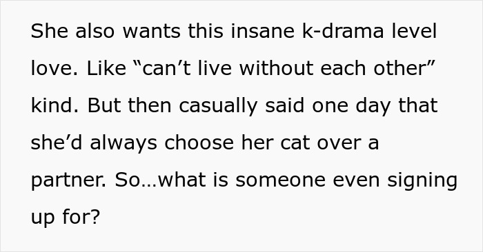 Crazy Cat Lady Wants K-Drama Romance, But Chooses Her Cat Over Men, Then Wonders Why They Leave